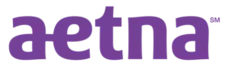 The logo for Aetna, an accepted insurance provider.